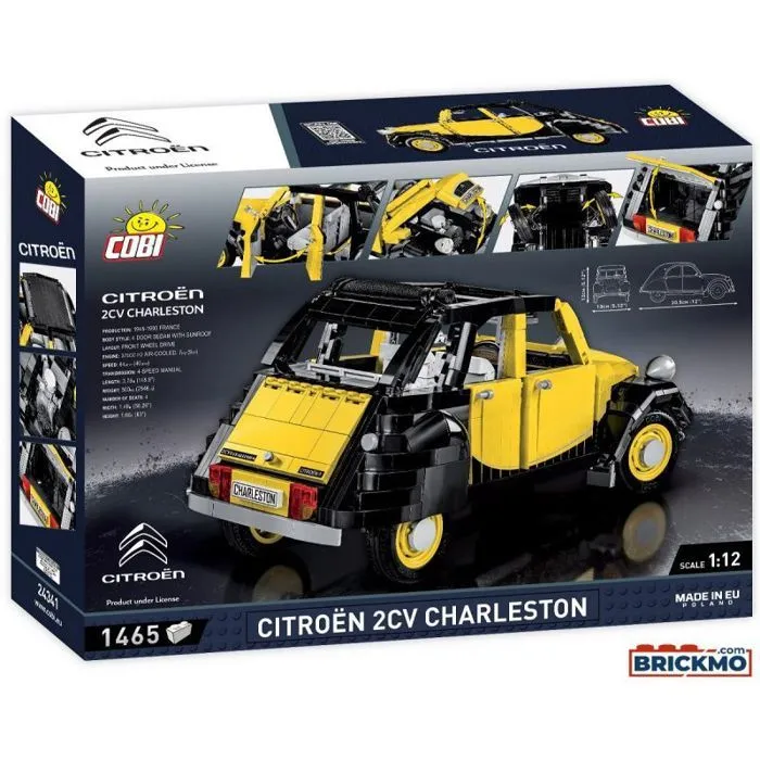 Maquette - COBI - 2CV Charleston - 250 pièces - Montage à assembler - À partir de 8 ans-2