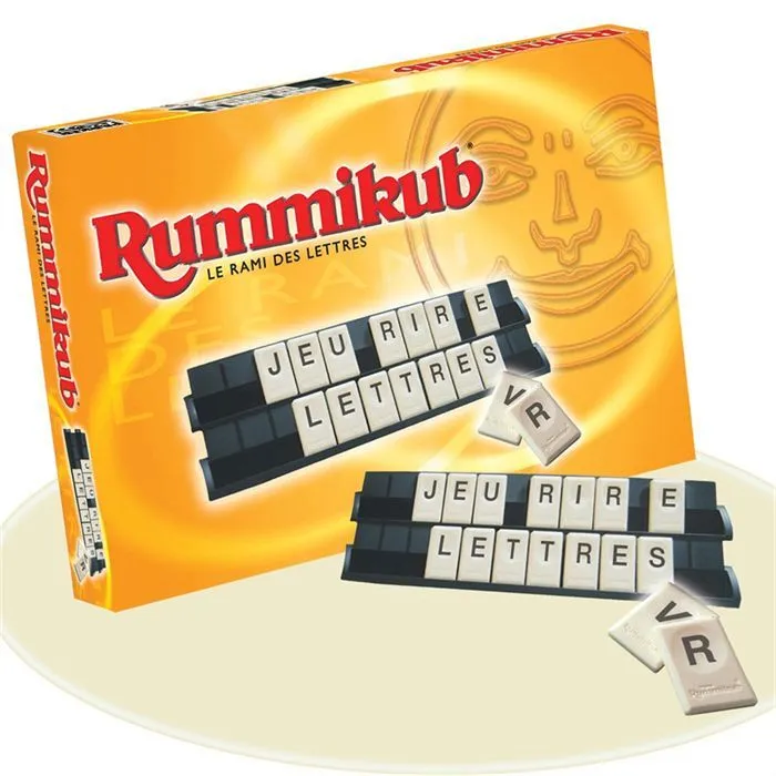 Rummikub Lettres, Jeu de société et de réflexion, Jeu éducatif, version française, Hasbro Gaming, Dès 7 ans-0