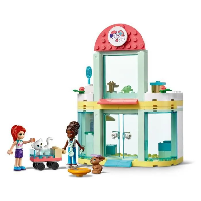 LEGO® 41695 Friends La Clinique Vétérinaire, Jouet pour Enfants +4 ans avec Mini-Poupée Mia, Figurines Animaux, Idée Cadeau-1