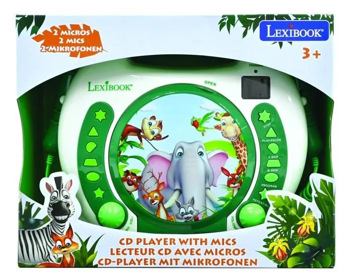 Lecteur CD portable avec 2 microphones Animaux-2