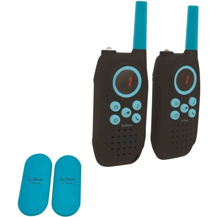 LEXIBOOK Talkies-walkies noirs 5 kilomètres de portée-0