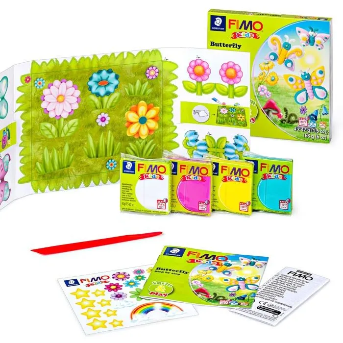 Jeu de pate a modeler Fimo kids - FIMO 8034 10 - Farm Forme et Ensemble de Jeu-1
