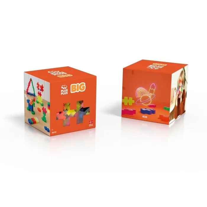 Box Midi BIG Neon 100 pièces - Plus Plus-1