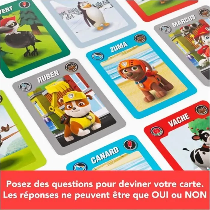 Devine Tête Pat Patrouille, Jeu de Société, Bandeaux et Devinettes, Version Française, Jeu Enfant dès 4 ans-3