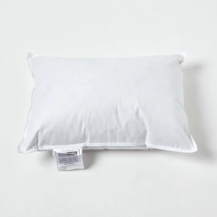 Coussin de garnissage en plumes de canard et coton - HOMESCAPES - 30x40 cm - Blanc - Rectangulaire - Naturelle-3