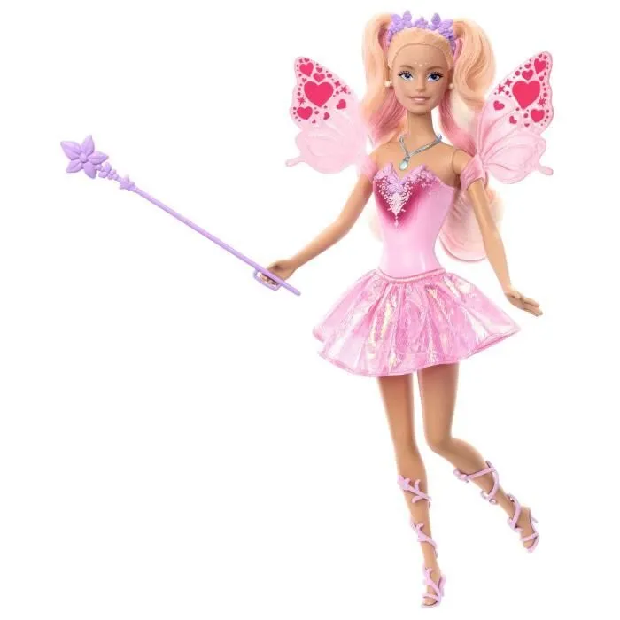 Poupée Barbie Fée-Ailes Et Tenue Avec Changement De Couleur-0