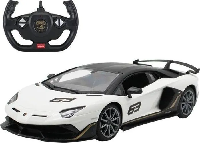 Voiture electrique Rastar - 4653 - Auto R/C Lamborghini Aventador 1:14 Blanc-0