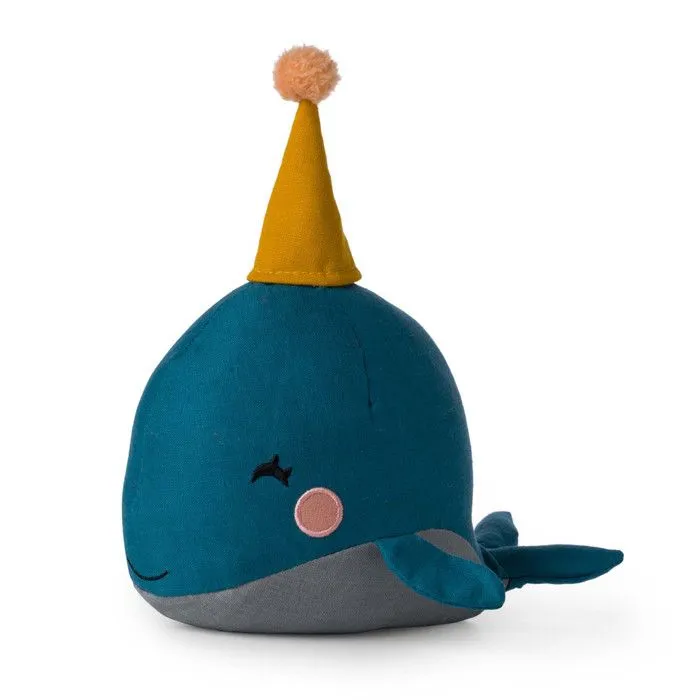 Peluche  dans un coffret cadeau Baleine Bleu 21 cm-0