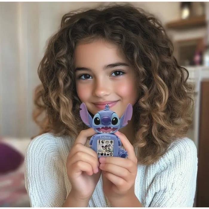 LEXIBOOK Mon compagnon virtuel Stitch, My Best-e, Console de jeu portable pour enfants, Ecran colorisé, Disney, JLMB10D, Dès 5 ans-4