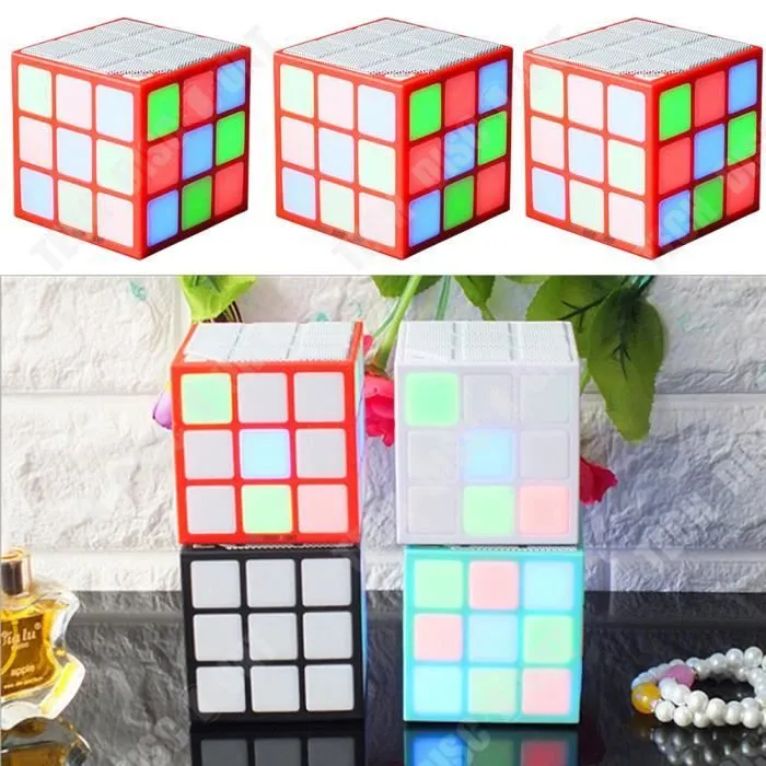 TD® Haut-parleur rubik cube enceinte Bluetooth portable waterproof Sans Fil puissance mains libres musique téléphone appareil origin-3