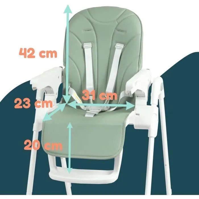 Chaise haute - LOOPING - CH100VT - Multipositions-5