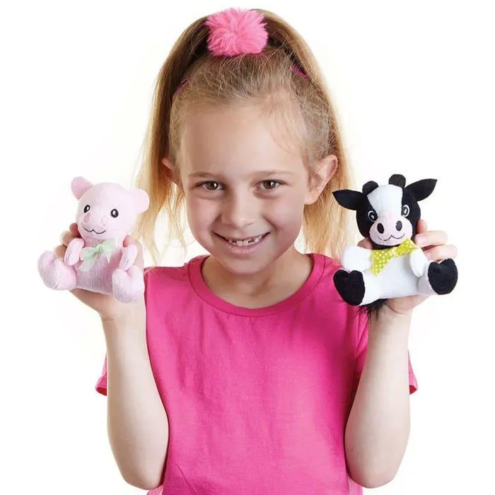 Peluche Baker ross - FC933 - Peluches Animaux de la Ferme - Lot de 4, Jouets pour Enfants ()-2