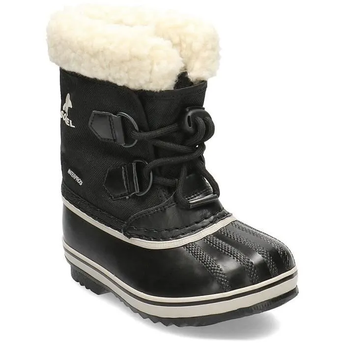 Bottes enfant - Sorel - Yoot Pac Nylon - Noir - Lacets - Haute tige-0