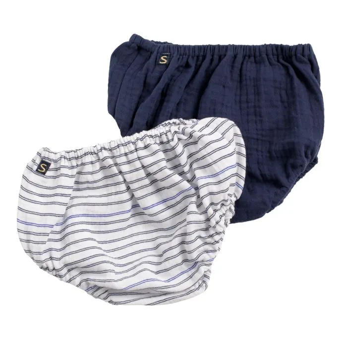 Culotte bloomer Bébé en coton lot de 2 - BABY SAILOR-0