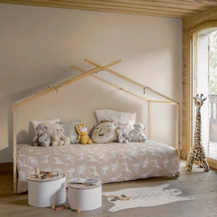Lit tente 90x190 cm en bois sans matelas Atmosphera-3
