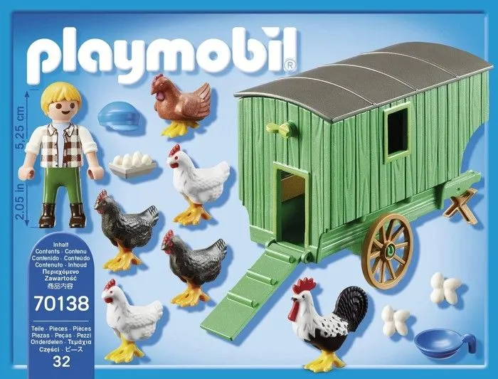 PLAYMOBIL - 70138 - Country La Ferme - Enfant et poulailler - 32 pièces - Autre-2
