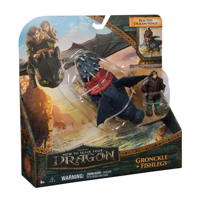 SPIN MASTER PACK DRAGON ET VIKING 25 CM GRONK Dragons Movie-7