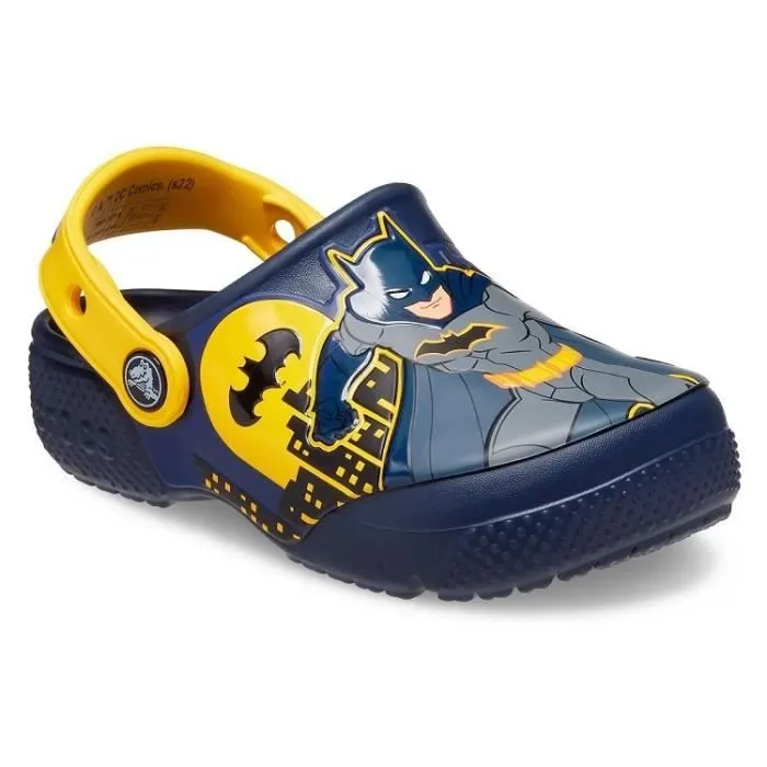 Sandales pour garçon CROCS FL BATMAN PATCH - Bleu - Talon plat - Marque CROCS-1