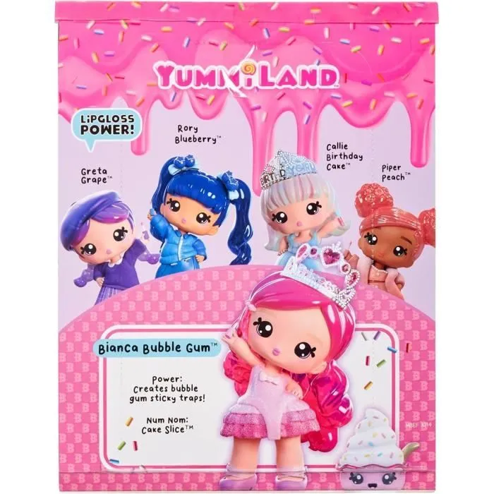 Yummiland - Grande poupée 25 cm à coiffer et câliner - Animal de compagnie + baumes à lèvre parfumé - Bianca - Dès 4ans-2