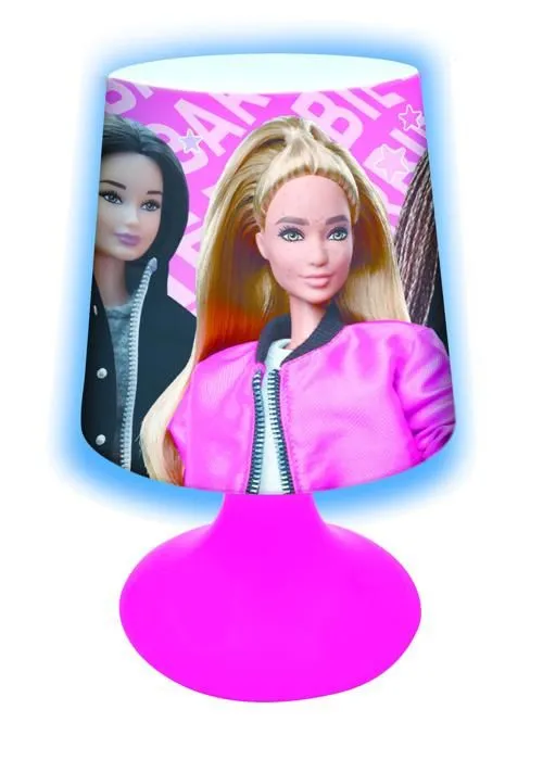 Mini lampe de chevet veilleuse sans fil Barbie-0