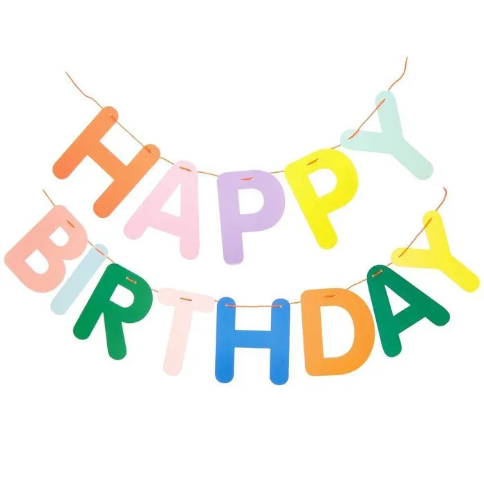 Guirlande Happy Birthday colorée 5 m-0