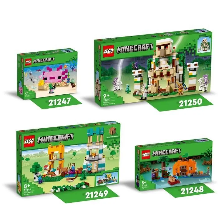 LEGO® Minecraft 21249 La Boîte de Construction 4.0, Jouets 2-en-1 avec Figurines Steve, Creeper et Zombie-4