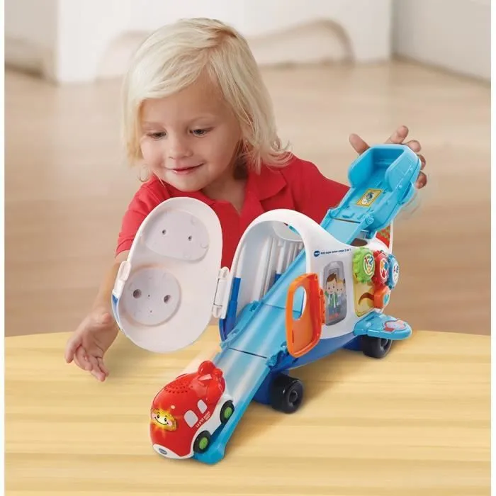 Avion Cargo 2 en 1 Tut Tut Bolides de VTECH pour enfants dès 12 mois-2