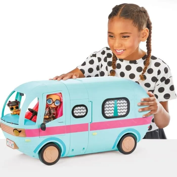 L.O.L. Surprise OMG Glamper (Bleu) - Camping Car poupées - L 90 x H 60cm-3