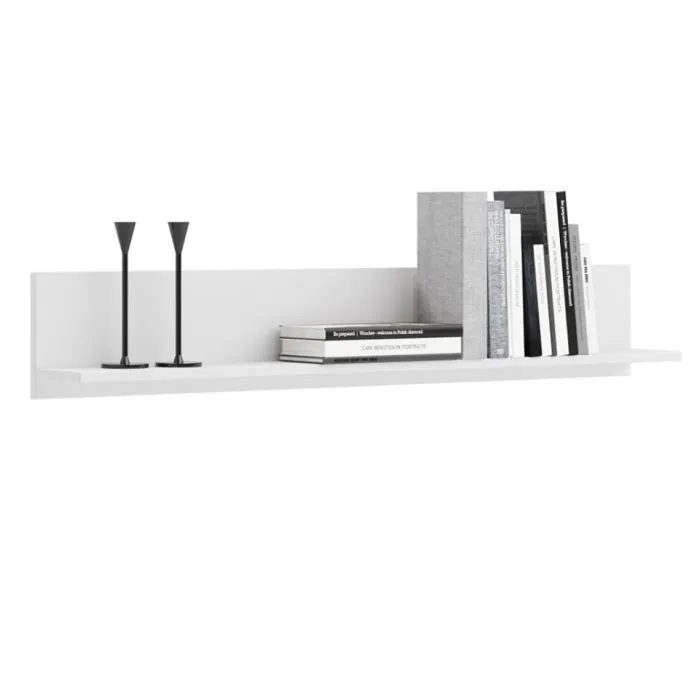 Etagère murale 100 cm blanche-0