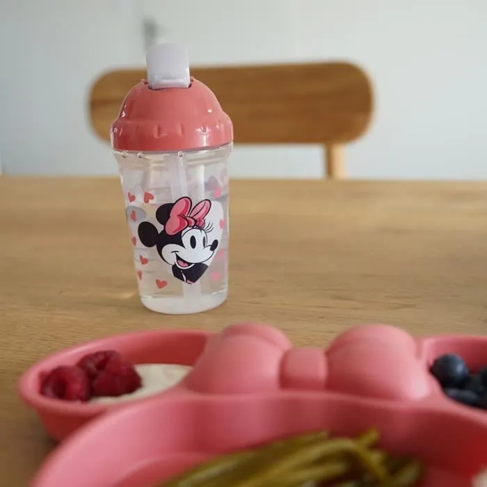 Tasse à paille - THERMOBABY - 295 ml - Anti-fuites - Clip - Minnie-3
