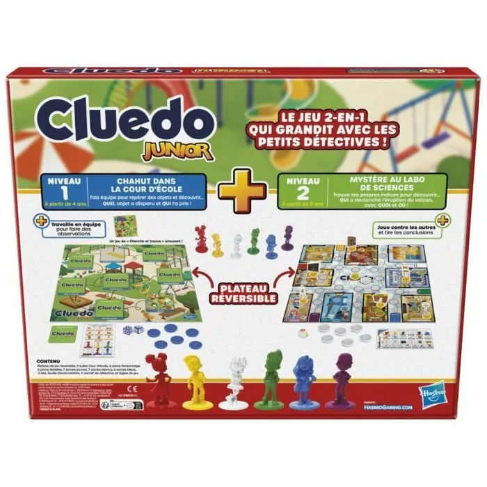 Cluedo Junior 2-en-1 - Jeu de société junior - jeu de réflexion-3