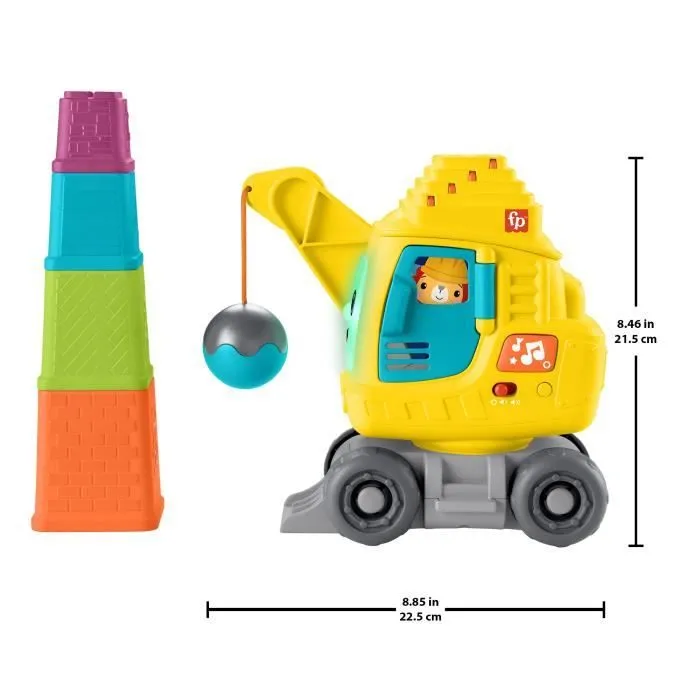 Fisher-Price-La Calculo’Grue-Blocs avec effets sonores et lumineux HXF48-7