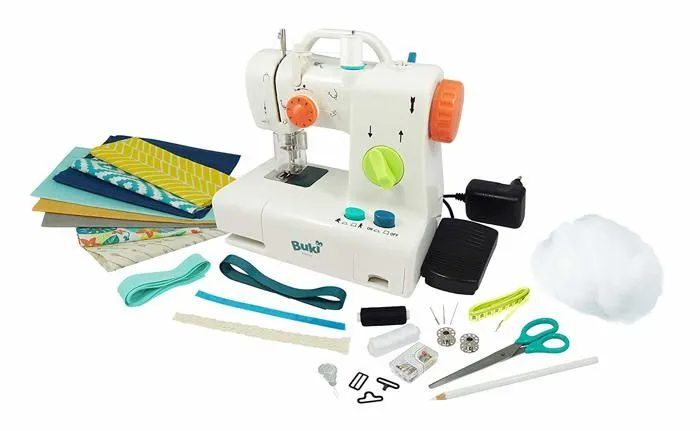 Machine à coudre Buki France - Idéale pour débutants - 4 projets tendances inclus-2