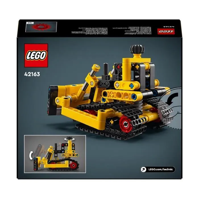LEGO® 42163 Technic Le Bulldozer, Jouet de Construction pour Enfants, Véhicule Excavateur-5