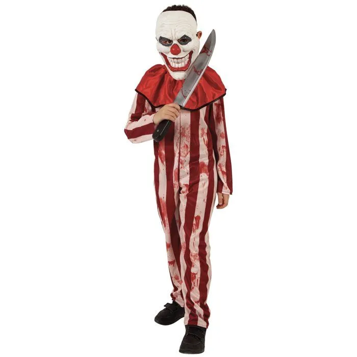 Déguisement Clown Tueur Horrible Enfant - Blanc - Halloween-1
