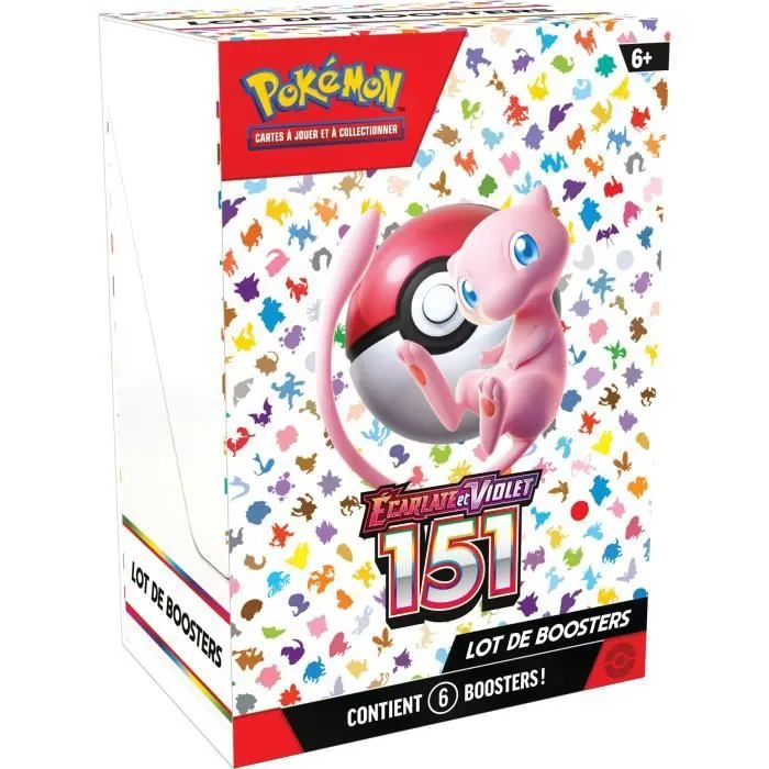 Cartes Pokémon EV3.5 - Coffret de 6 Boosters - Collectionnez les Pokémon emblématiques de Kanto-0