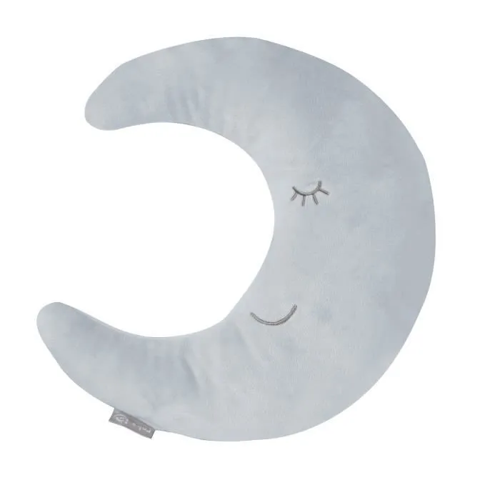 Coussin Lune en Peluche ROBA Style - Bleu clair - Pour Enfant - Aide au Sommeil et Jeu-0