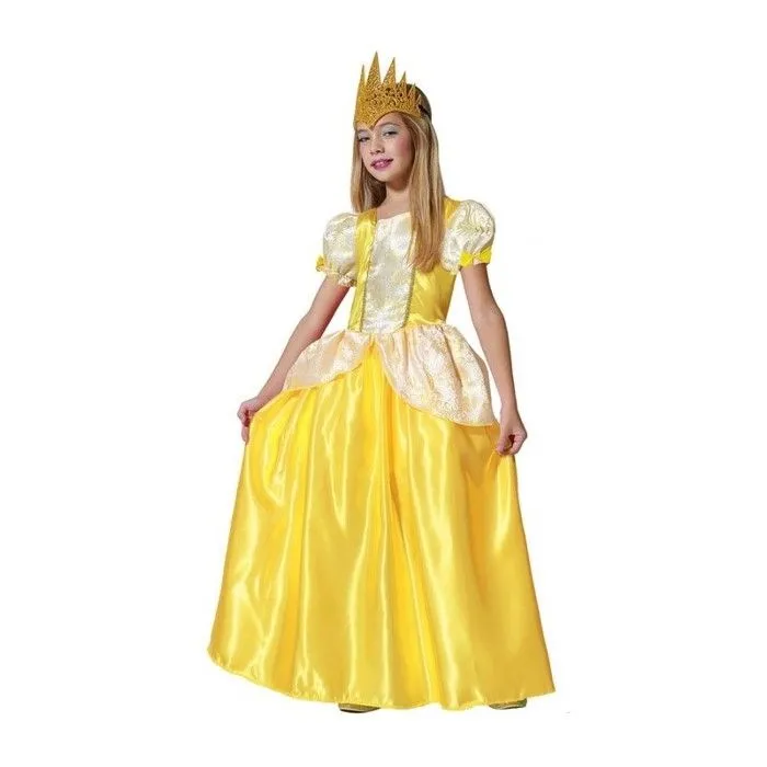 Déguisement Fille Princesse Jaune Belle-0