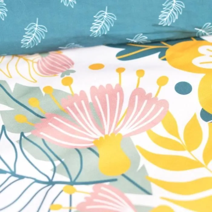Parure de lit - TODAY Sunshine - 240x220 cm - 2 personnes - coton imprimé floral-2