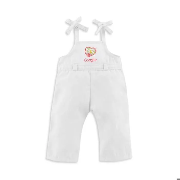 Vêtement pour poupée ma Corolle 36 cm : Salopette blanche-0