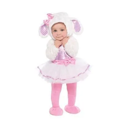 DÉGUISEMENT PETIT AGNEAU BÉBÉ 12/18 MOIS Rose, Fuchsia-0