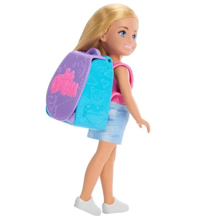 Barbie-Famille Et Amis-Poupée Chelsea Et Accessoires-Avec Sac À DOS - 3ans +- JBF46-4