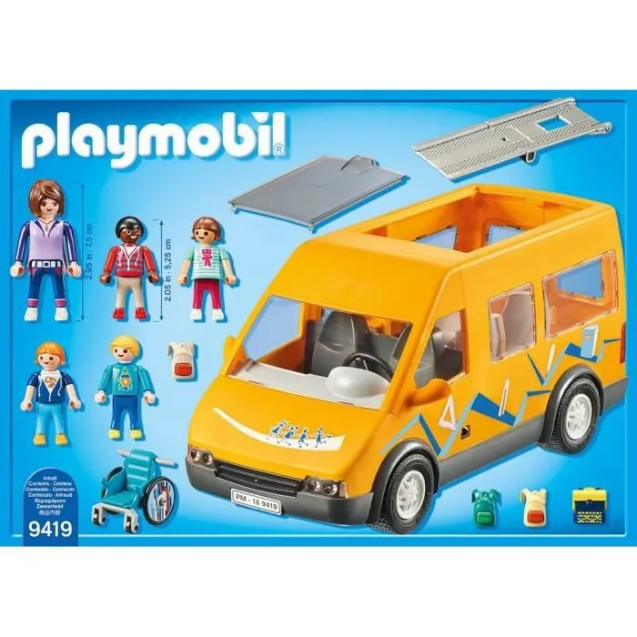 PLAYMOBIL - Bus scolaire - City Life - Mixte - A partir de 4 ans - 13 pièces-4