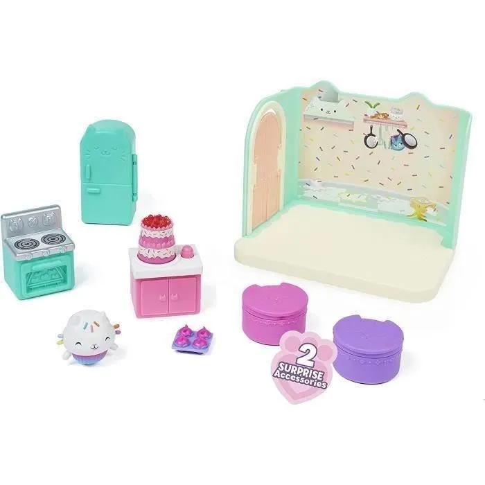 Gabby et la Maison Magique - Playset Deluxe La Cuisine de Petit Chou - 1 figurine + accessoires-2