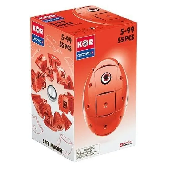 Jeu de construction magnétique - KOR - 2.0 - P.485 - Rouge - Mixte - A partir de 5 ans-0