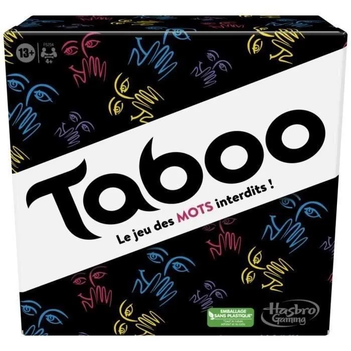 Taboo Classique, Jeu de société, Le jeu des mots interdits, pour ados et adultes, dès 13 ans, Hasbro Gaming-0