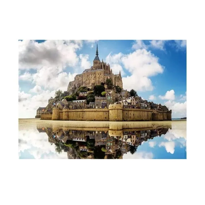Puzzle 1000 pièces L'Abbaye du Mont Saint Michel, Des racines et des ailes, Nathan, Dès 14 ans, 41170561-1