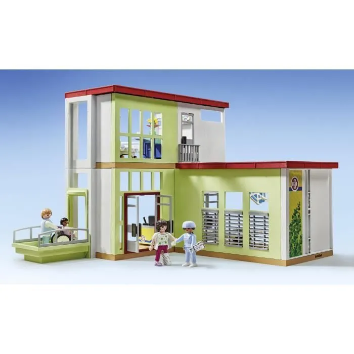 PLAYMOBIL 71615 Hôpital aménagé, Action Heroes, L'hôpital, 165 pièces, Dès 4 ans-5