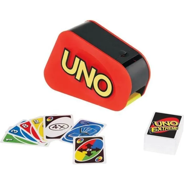 Uno Extrême, Jeu de Cartes Famille - Dès 7 ans GXY75 - Mattel Games-0