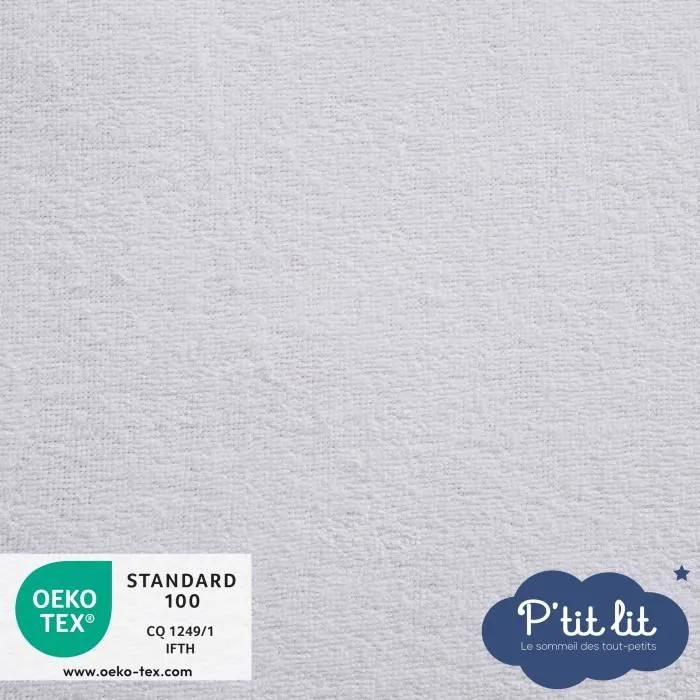 Lot de 2 Protèges Matelas Bébé Anti Acariens - 60x120 cm - Alèse Imperméable - Bouclette 100% coton - Absorbant-3